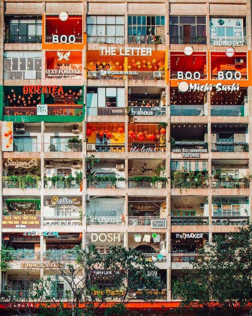 cafe apartment in nguyen hue street - saigon hidden gems